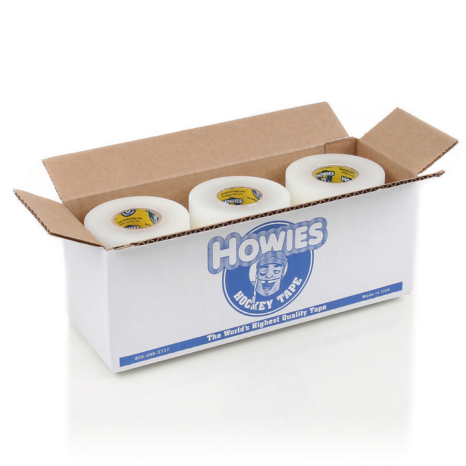 Howies 1.5" Clear Shin Pad Hockey Tape Shin Pad Tape Howies Hockey Tape 12pk  