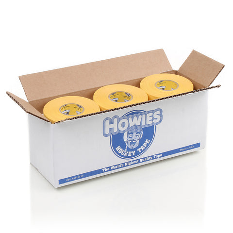 Howies Yellow Cloth Hockey Tape Cloth Tape Howies Hockey Tape 12pk  