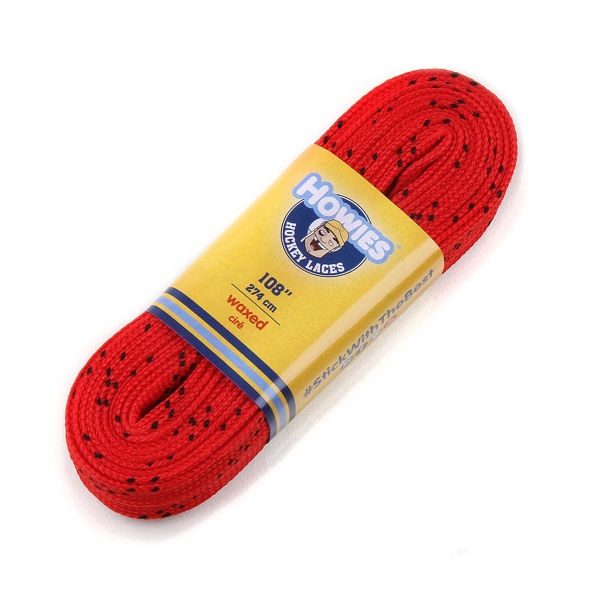 Howies Red Waxed Hockey Skate Laces Waxed Laces Howies Hockey Tape 1pk 72" 