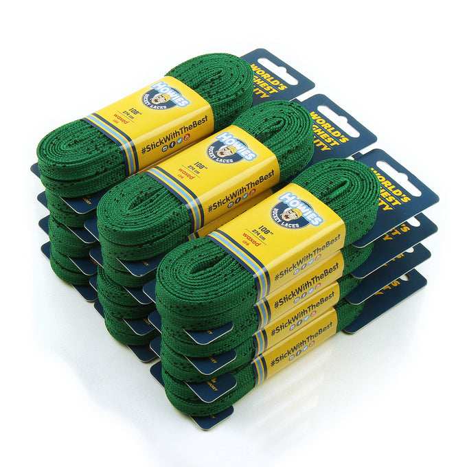 Howies Green Waxed Hockey Skate Laces Waxed Laces Howies Hockey Tape 12pk 72" 