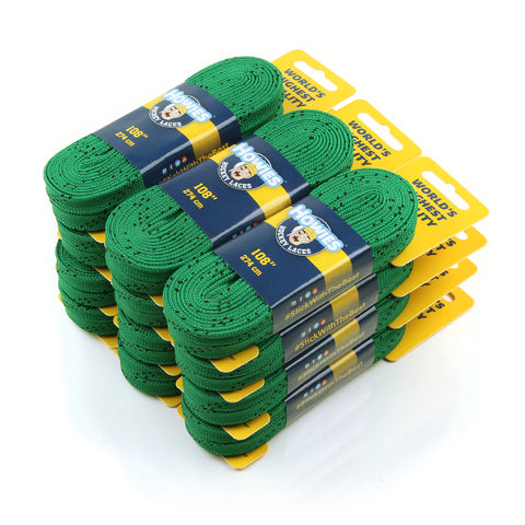 Howies Green Cloth Hockey Skate Laces Cloth Laces Howies Hockey Tape 12pk 72" 