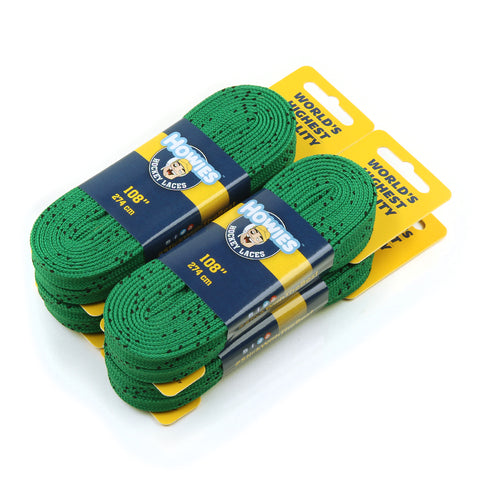 Howies Green Cloth Hockey Skate Laces Cloth Laces Howies Hockey Tape 4pk 72" 