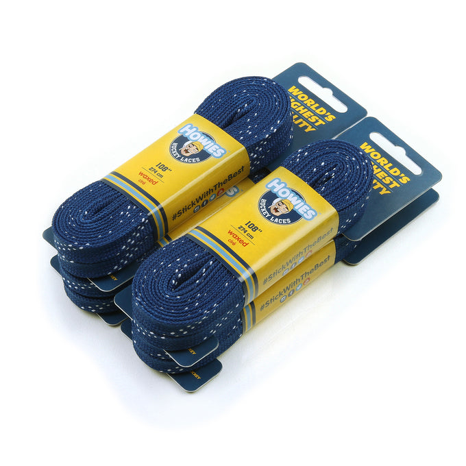 Howies Royal Blue Waxed Hockey Skate Laces Waxed Laces Howies Hockey Tape 4pk 72" 