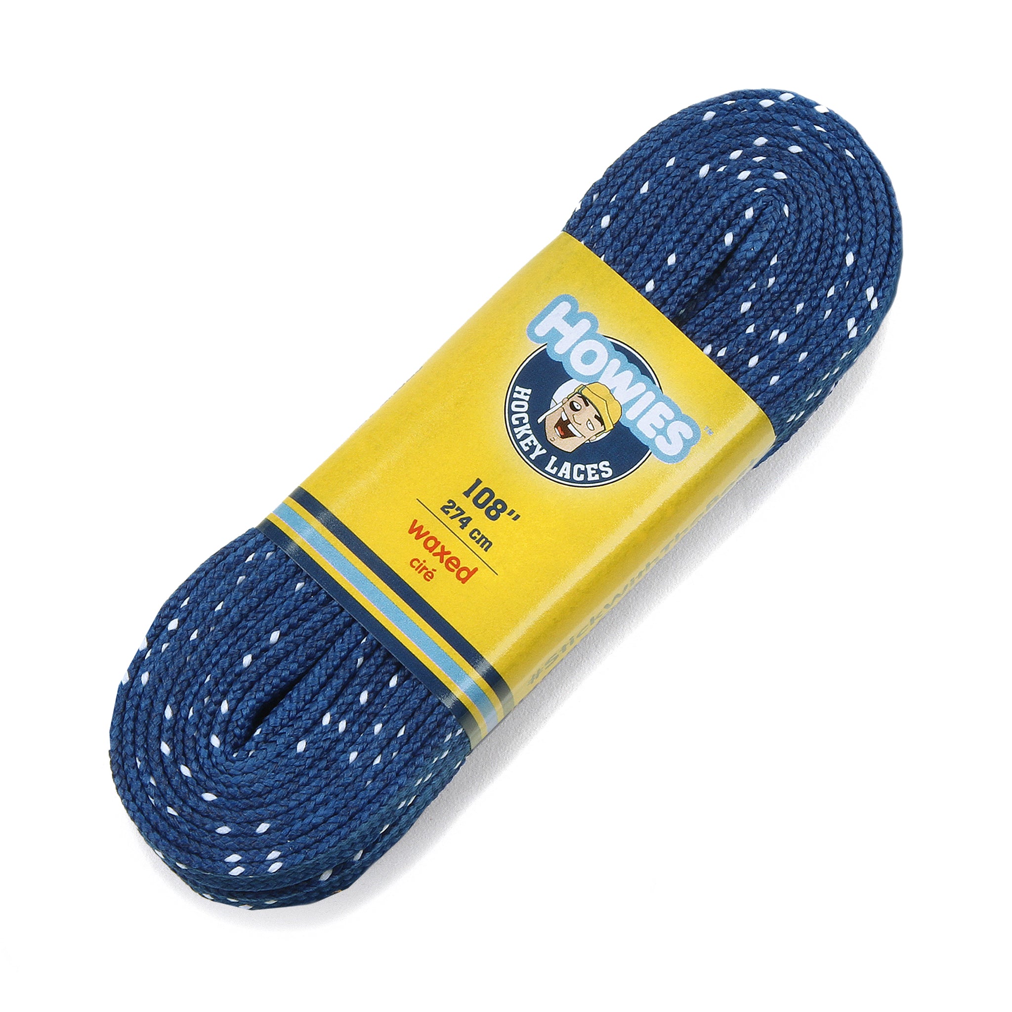 Howies Royal Blue Waxed Hockey Skate Laces | Howies Hockey Tape