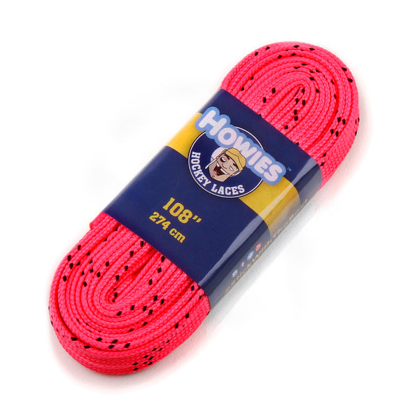 Howies Hot Pink Cloth Hockey Skate Laces
