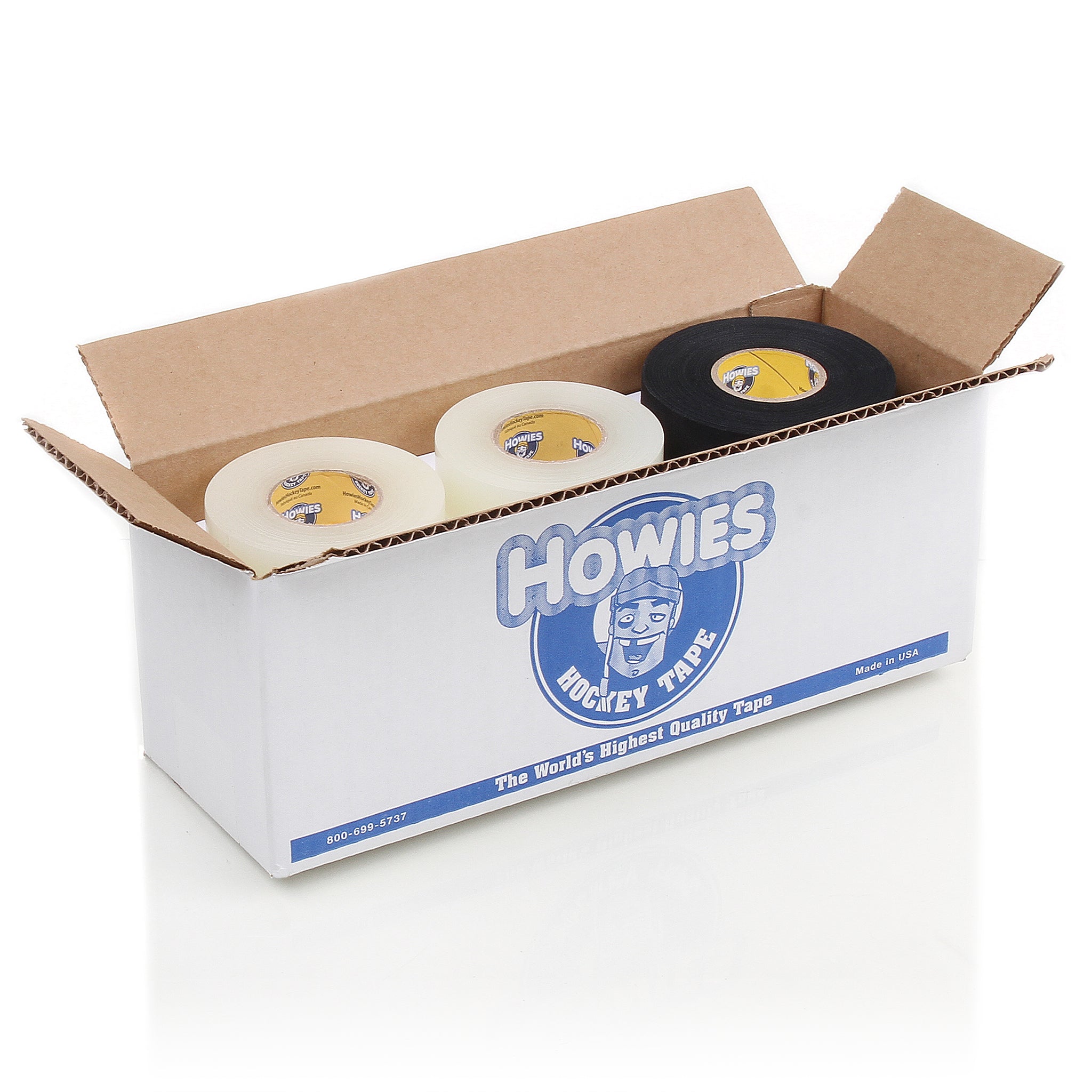 4 Black Cloth & 8 Clear Shin Pad | Howies Hockey Tape