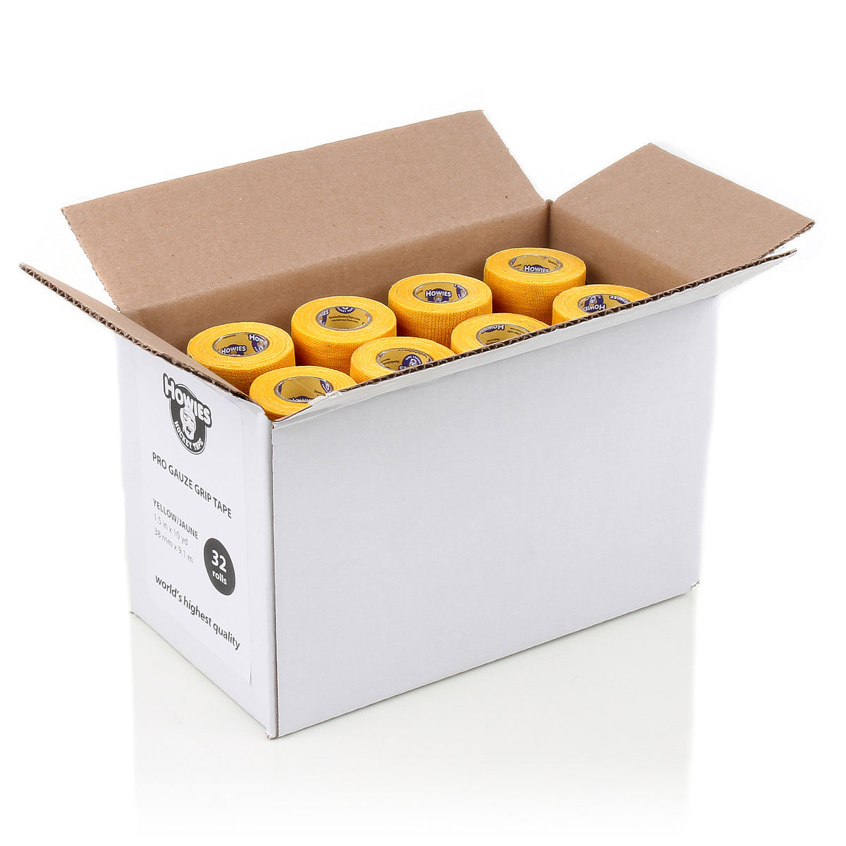 Howies Yellow Pro Grip Hockey Tape Pro Grip Tape Howies Hockey Tape 32pk  