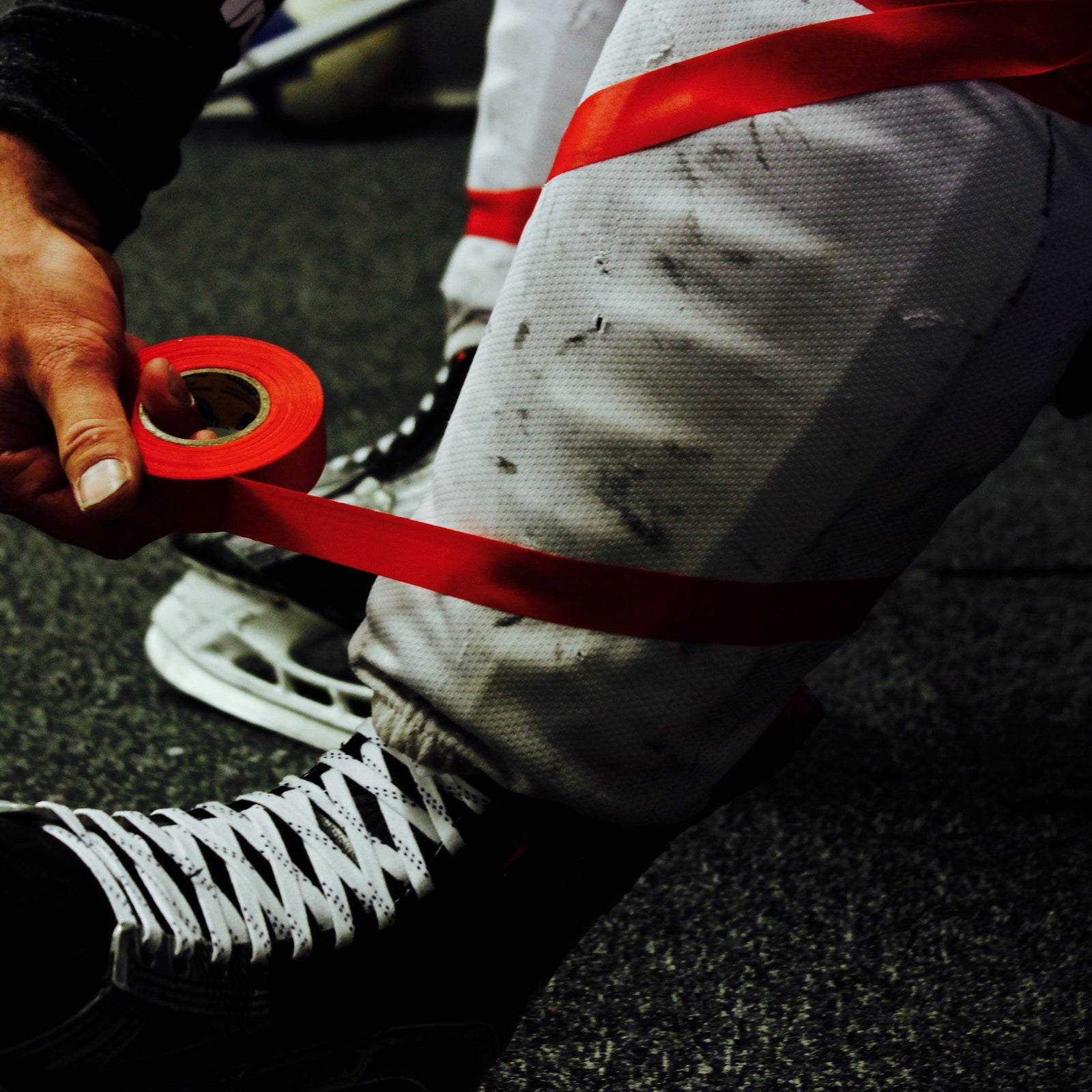 Howies Red Shin Pad Hockey Tape Shin Pad Tape Howies Hockey Tape   