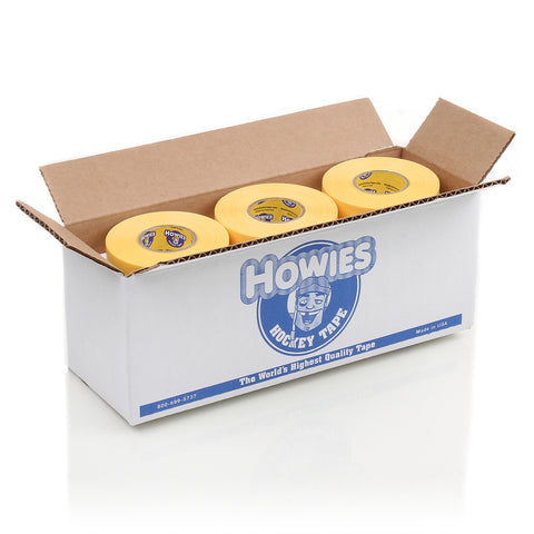Howies Yellow Shin Pad Hockey Tape Shin Pad Tape Howies Hockey Tape 12pk  