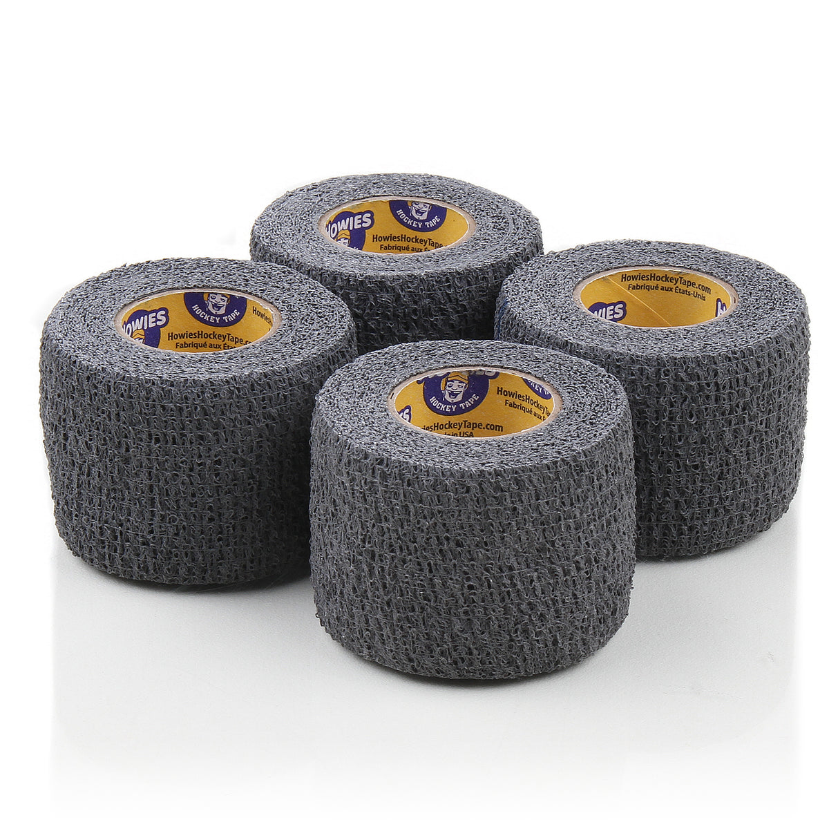 Howies Gray Stretchy Grip Hockey Tape Stretch Grip Tape Howies Hockey Tape 4pk  